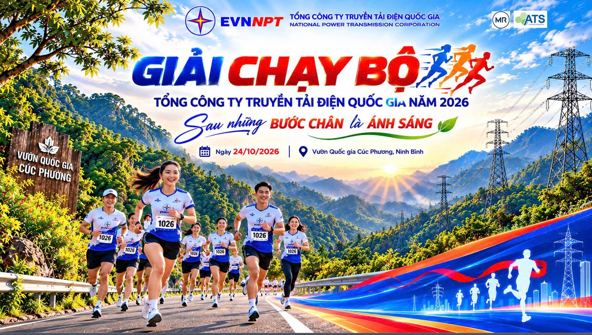 Giải chạy EVNNPT - Sau bước chân là ánh sáng